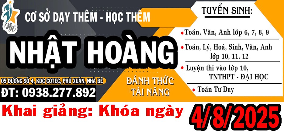 Dạy thêm-Học thêm Nhật Hoàng
